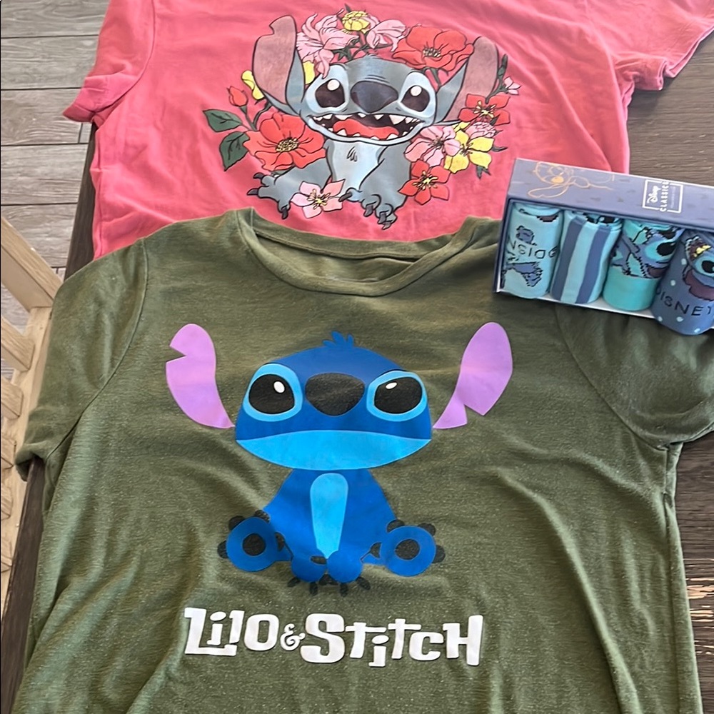 Stitch Shirts Disney & Stitch Socks